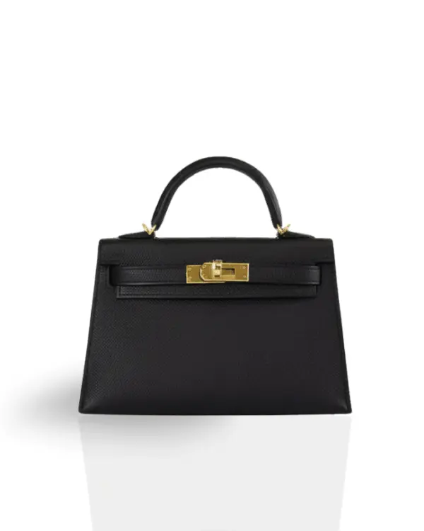 MINI CALLIE 19 BLACK IN EPSOM LEATHER