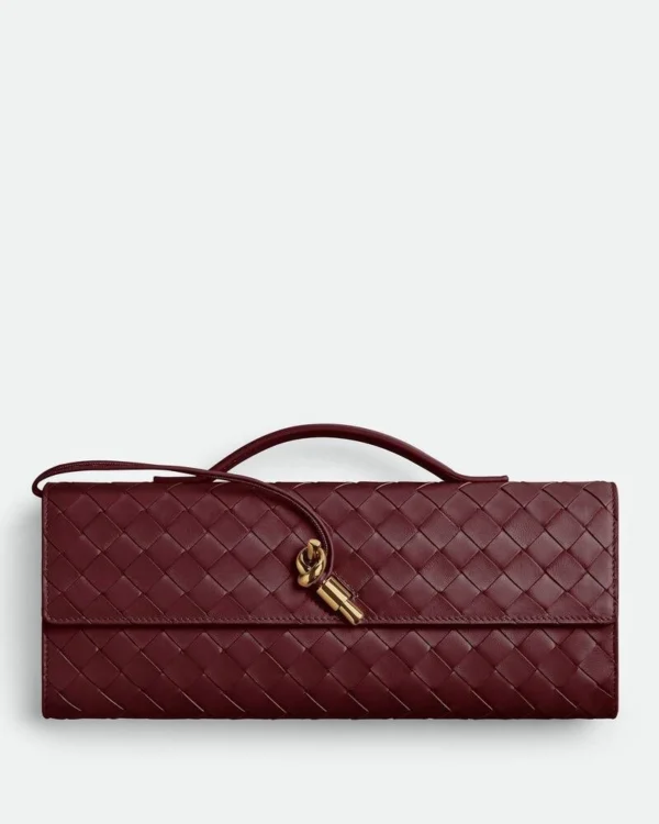 ANDANTE WOVEN CLUTCH WINE