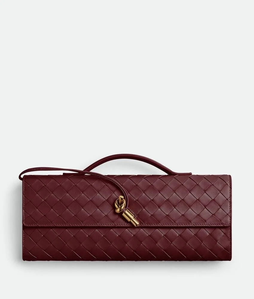 ANDANTE WOVEN CLUTCH WINE
